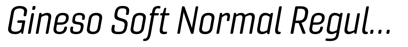 Gineso Soft Normal Regular Italic
